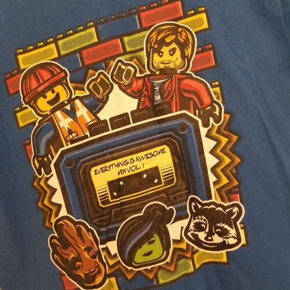 Guardians of the Galaxy/The Lego Movie Mashup Tee - Picture 3 of 5